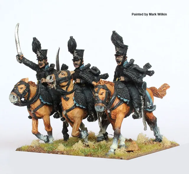 Perry Napoleonic NBK20 Hussar figurines charge 28mm