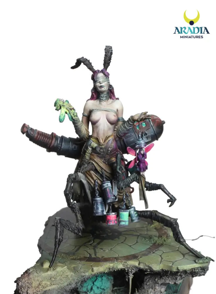 Aradia Classic Fantasy Falena Dark Side figurine résine nature