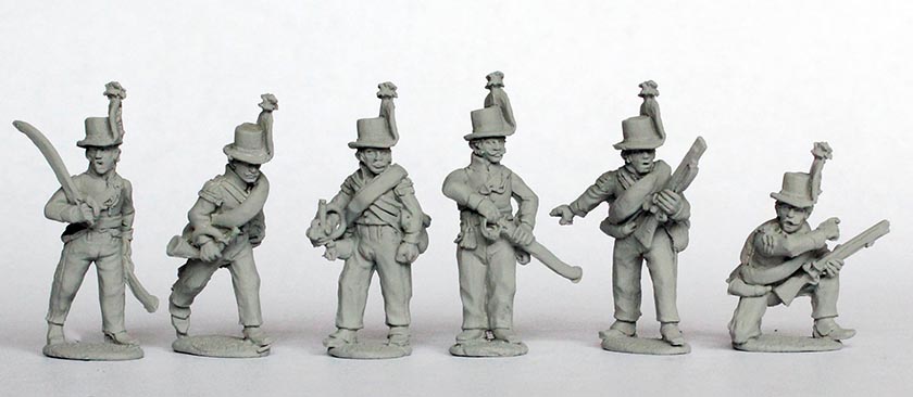 Perry Miniatures Napoleonic NBK17 figurines Jäger commandement métal