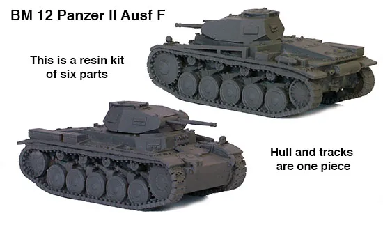 Perry Miniatures World War 2 BM12 Panzer II Ausf F maquette résine