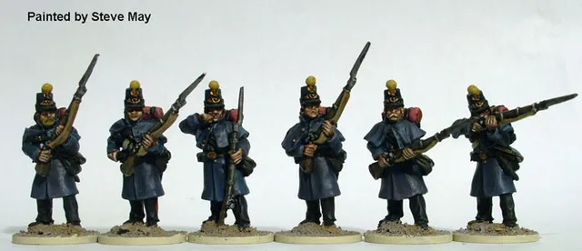Perry Miniatures ACW50 milice fédérale ligne de tir figurines 28mm shako
