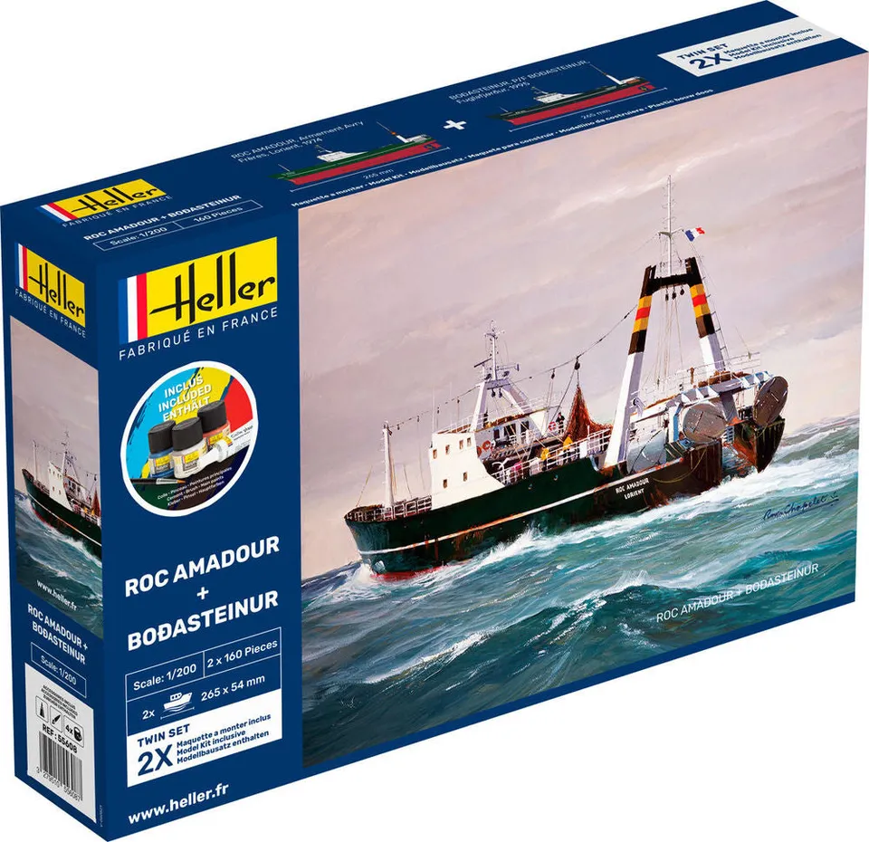 Heller Twinset Roc Amadour Bordasteinur 1/200 maquette bateau kit