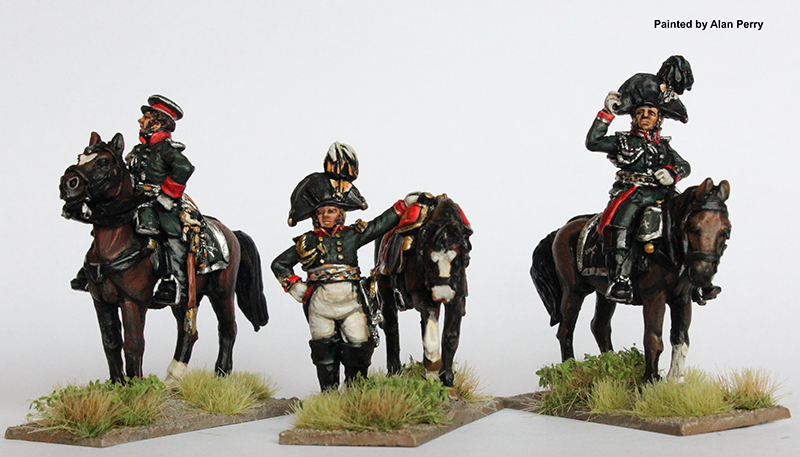 Perry Miniatures Napoleonic RN96 adjudants montés figurines métal