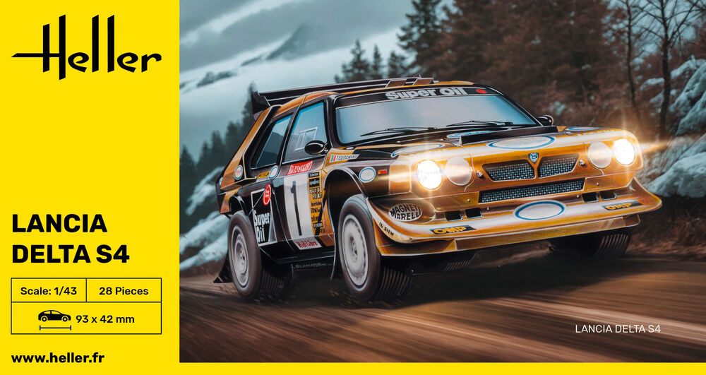 Heller The 9.99 Lancia Delta S4 maquette voiture 1/43