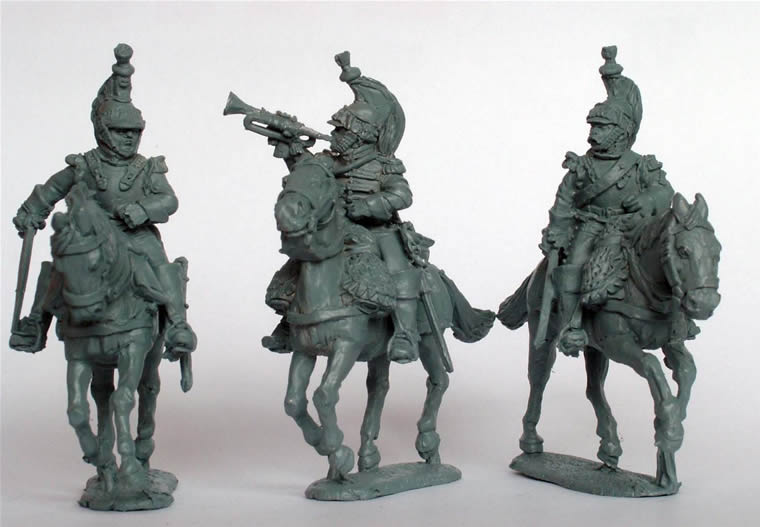 Perry Napoleonic FN69 cuirassiers commandement figurines 28mm galop