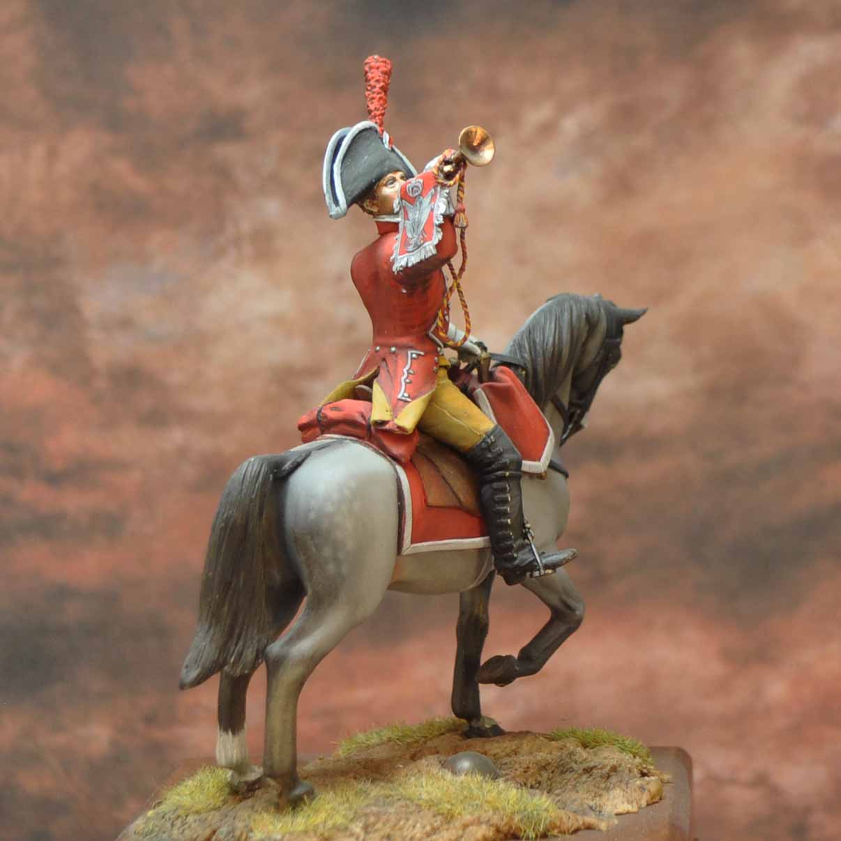 Art Girona Napoleonic Trumpet Dragons figurine 54 mm Espagne