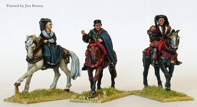 Perry War Roses WR2 Lancastre figurines commandement monté
