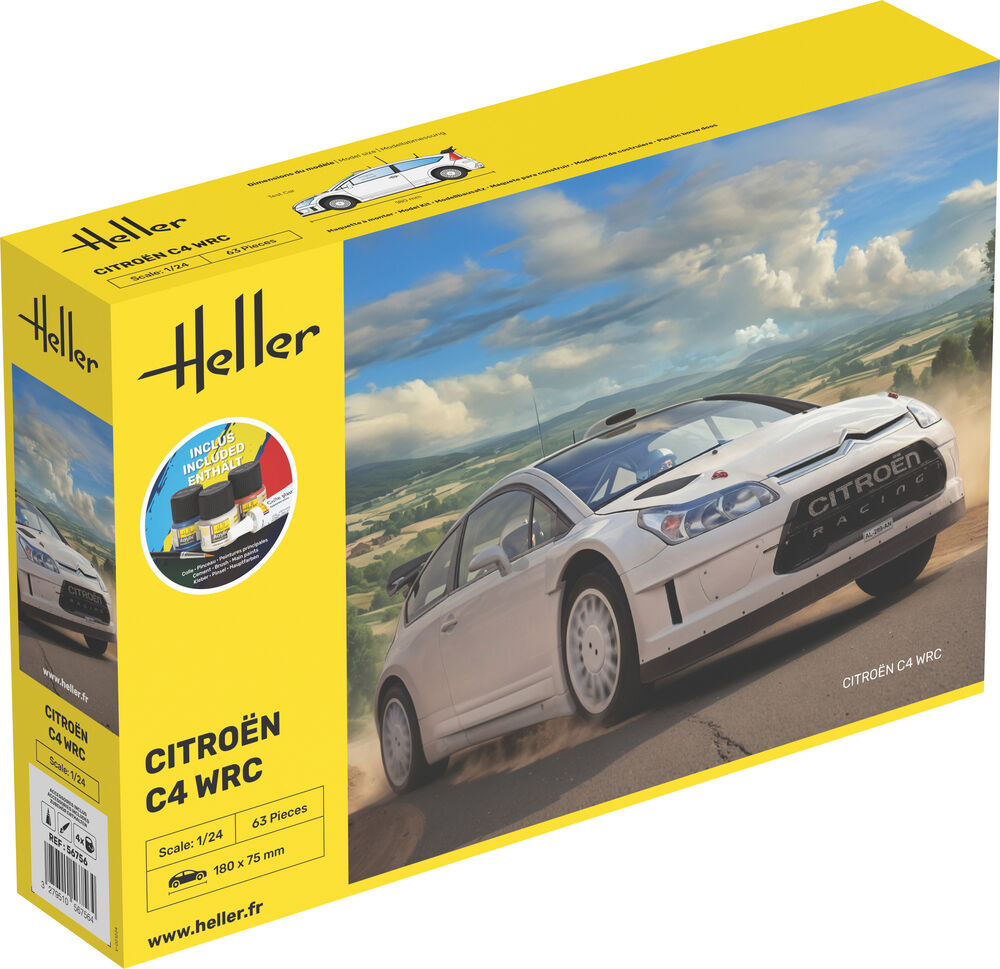 Heller Starter Kit Citroën C4 WRC maquette 1/24 complète