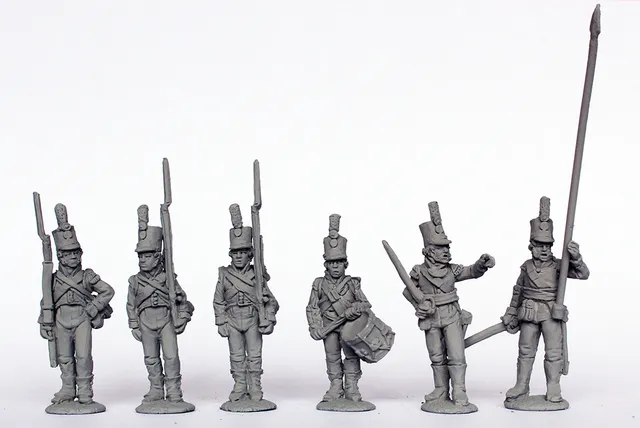 Perry Napoleonic PORT 8 figurines infanterie commandement 1810-15
