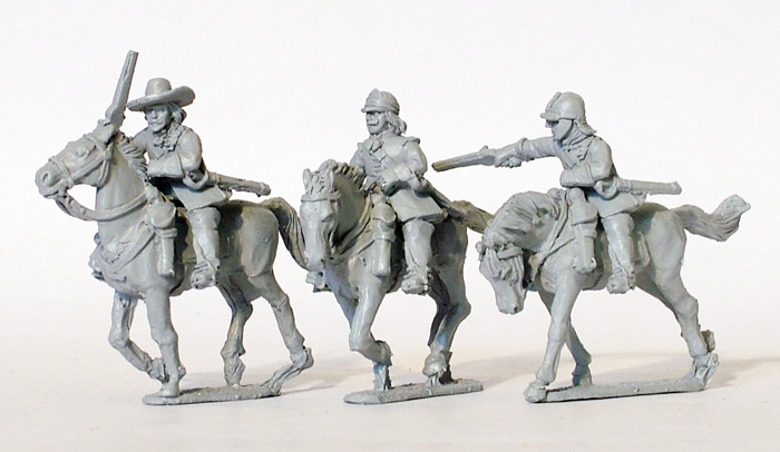 Perry ECW23 figurines cavalerie pistolets coiffures mêlées