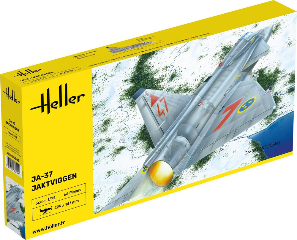 Heller Historical Collection Ja-37 Jaktviggen 1/72 maquette jet