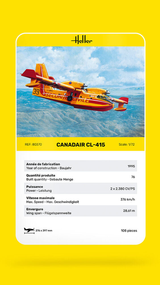 Heller Historical Collection Canadair CL-415 1/72 maquette avion