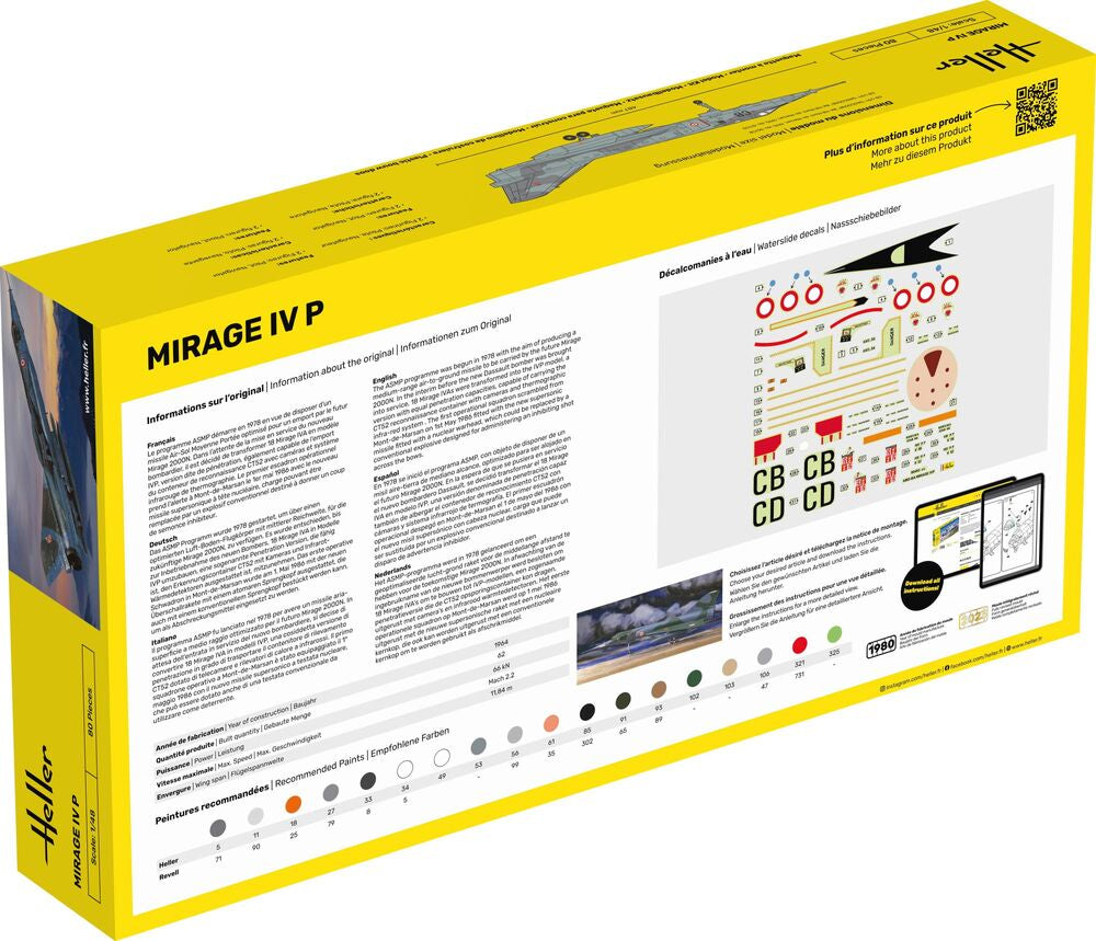 Heller Starter Kit Mirage IV P 1/48 maquette avion