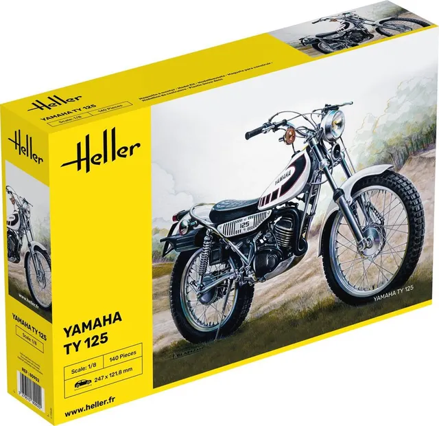 Heller Historical Collection Yamaha TY 125 1/8 maquette moto trial