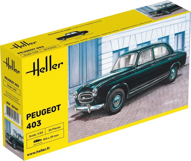 Heller Peugeot 403 1/43 maquette voiture française