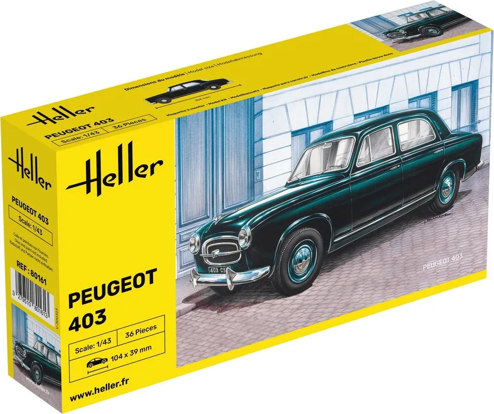 Heller Peugeot 403 1/43 maquette voiture française