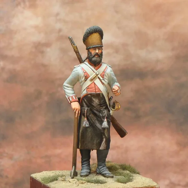 Art Girona Napoleonic Sapeur Guadalajara 1807 figurine 54mm