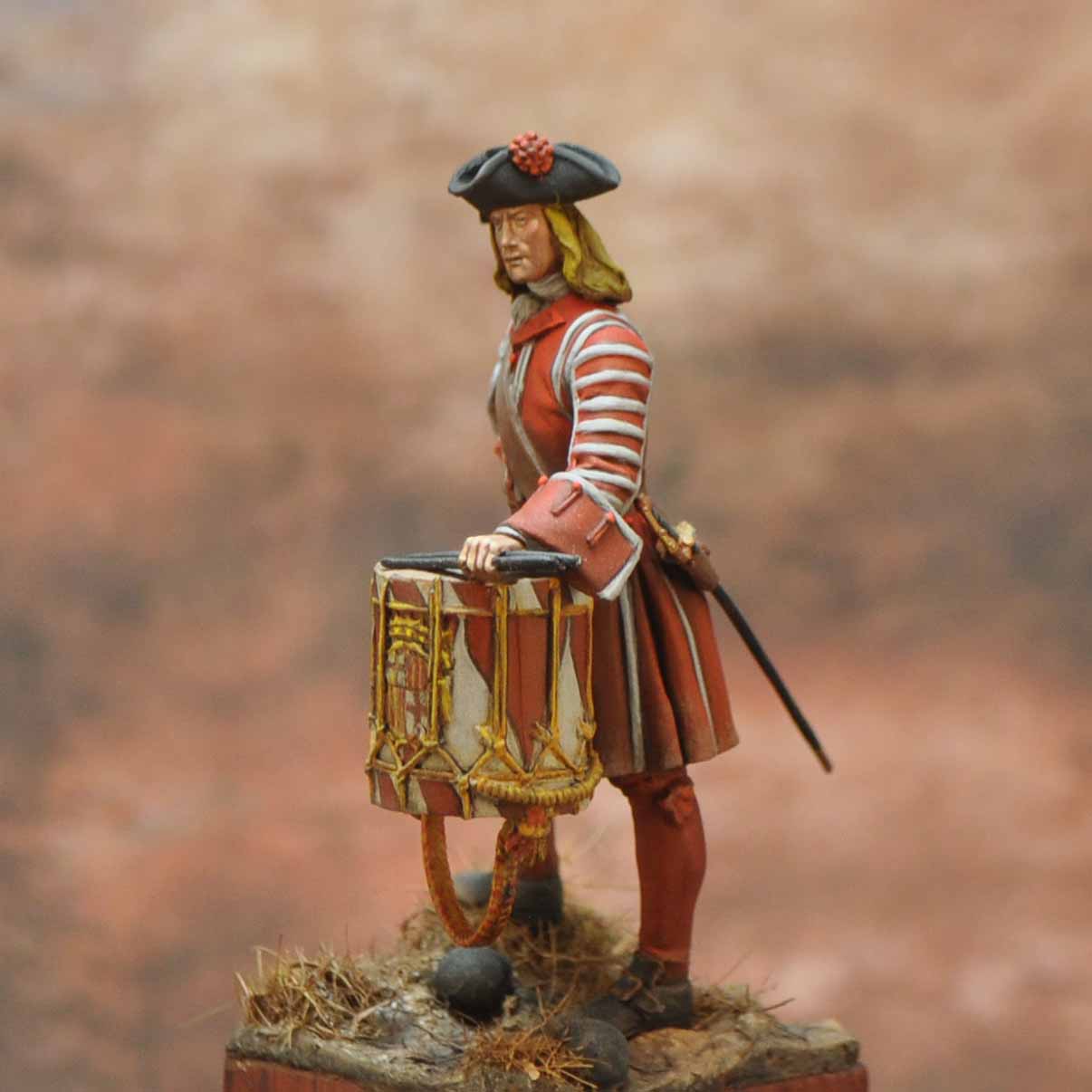 Art Girona Spanish Serie Tambour Coronela 1706 figurine 54mm