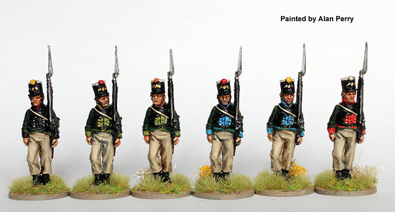 Perry Miniatures Napoleonic EP 21 Fusiliers figurines en marche