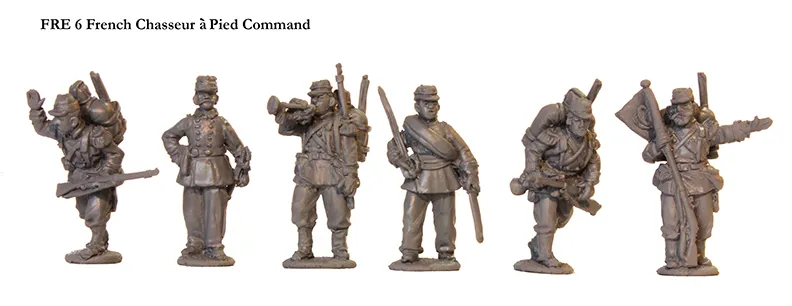 Perry Miniatures Franco-Prussian FRE 6 figurines chasseurs à pied 28mm