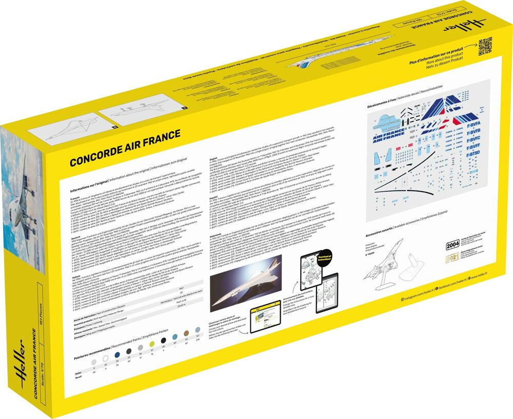 Heller Starter Kit Concorde AF 1/72 maquette avion kit complet