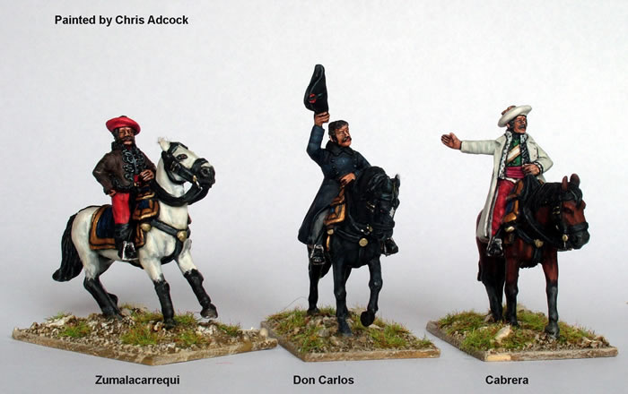 Perry Miniatures Carlist War CAT1 figurines haut commandement 28mm