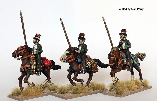 Perry Miniatures Napoleonic SPA 63 figurines lanciers Carmona galop