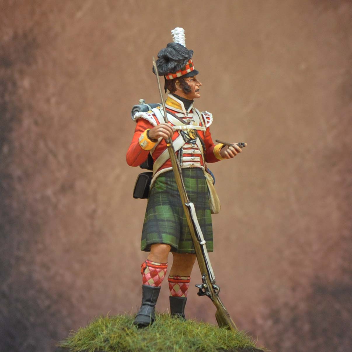 Art Girona 70mm 92nd Highland Grenadier 1815 figurine