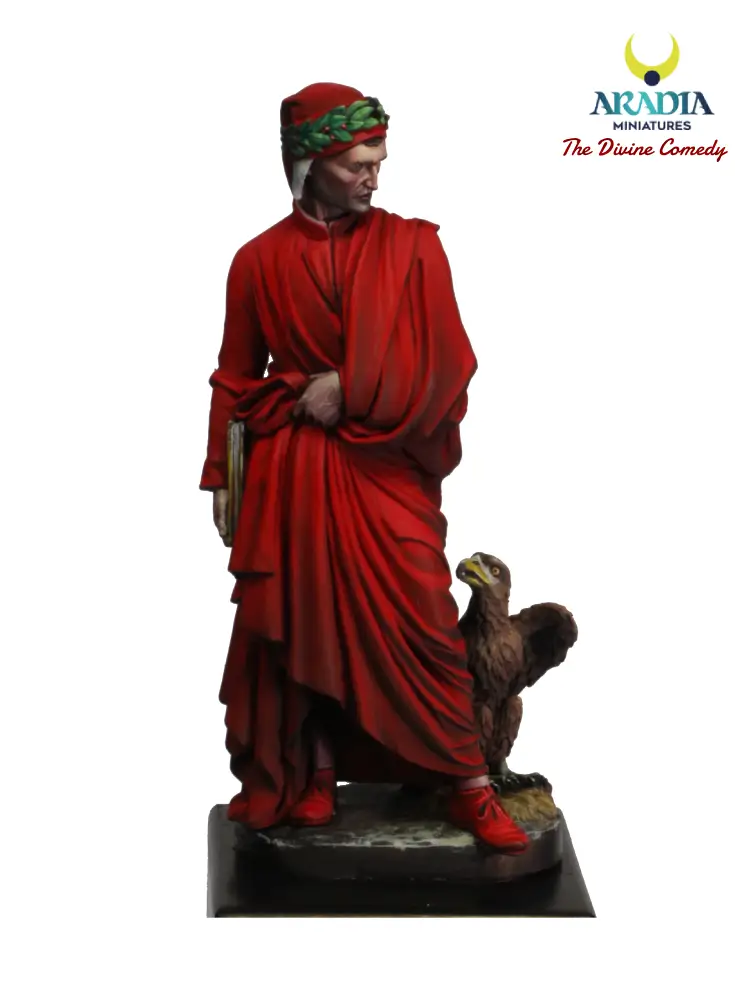 Aradia Dante Alighieri figurine poète Divine Comédie à peindre