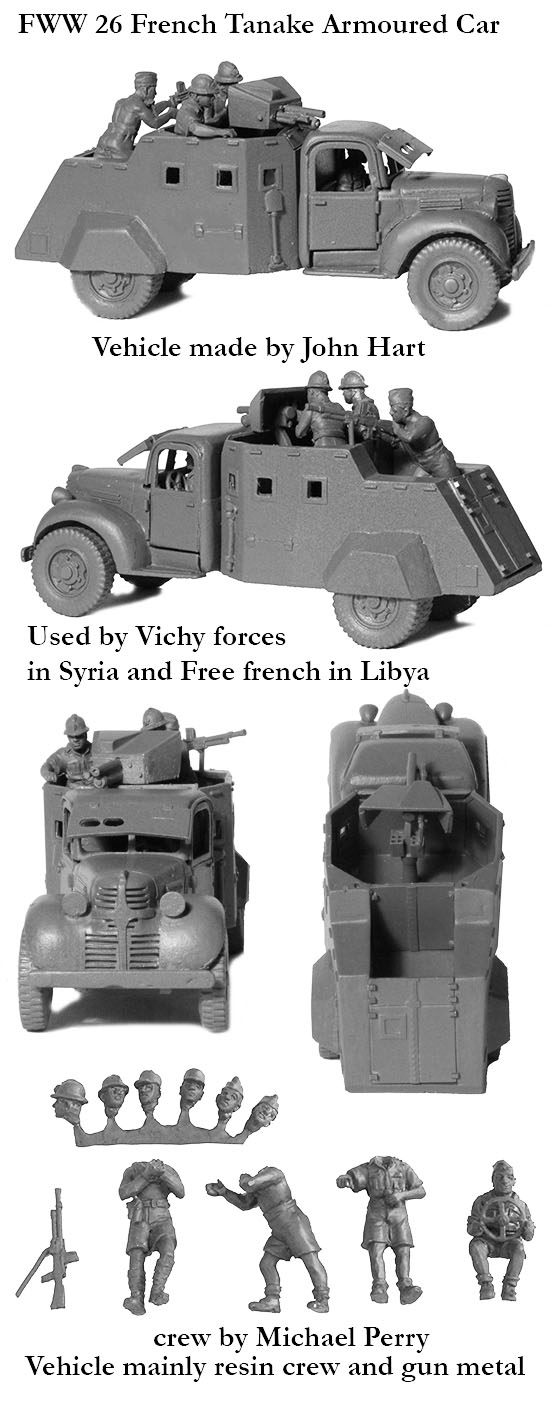 Perry Miniatures World War 2 FWW 26 Dodge Tanake blindé résine