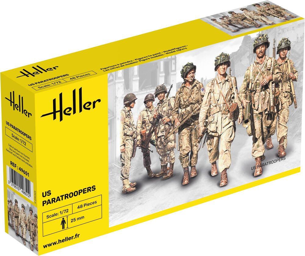 Heller Historical Collection US Fallschirmjäger 1/72 figurines WWII