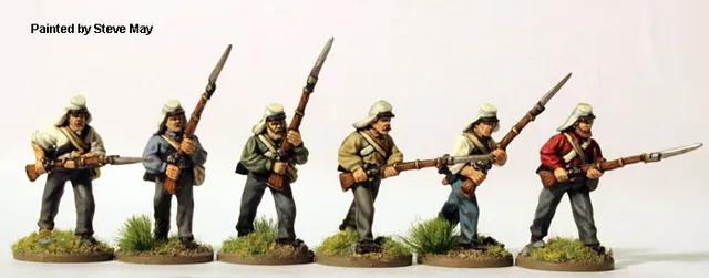 Perry ACW60 figurines infanterie chemises havresacs 28mm
