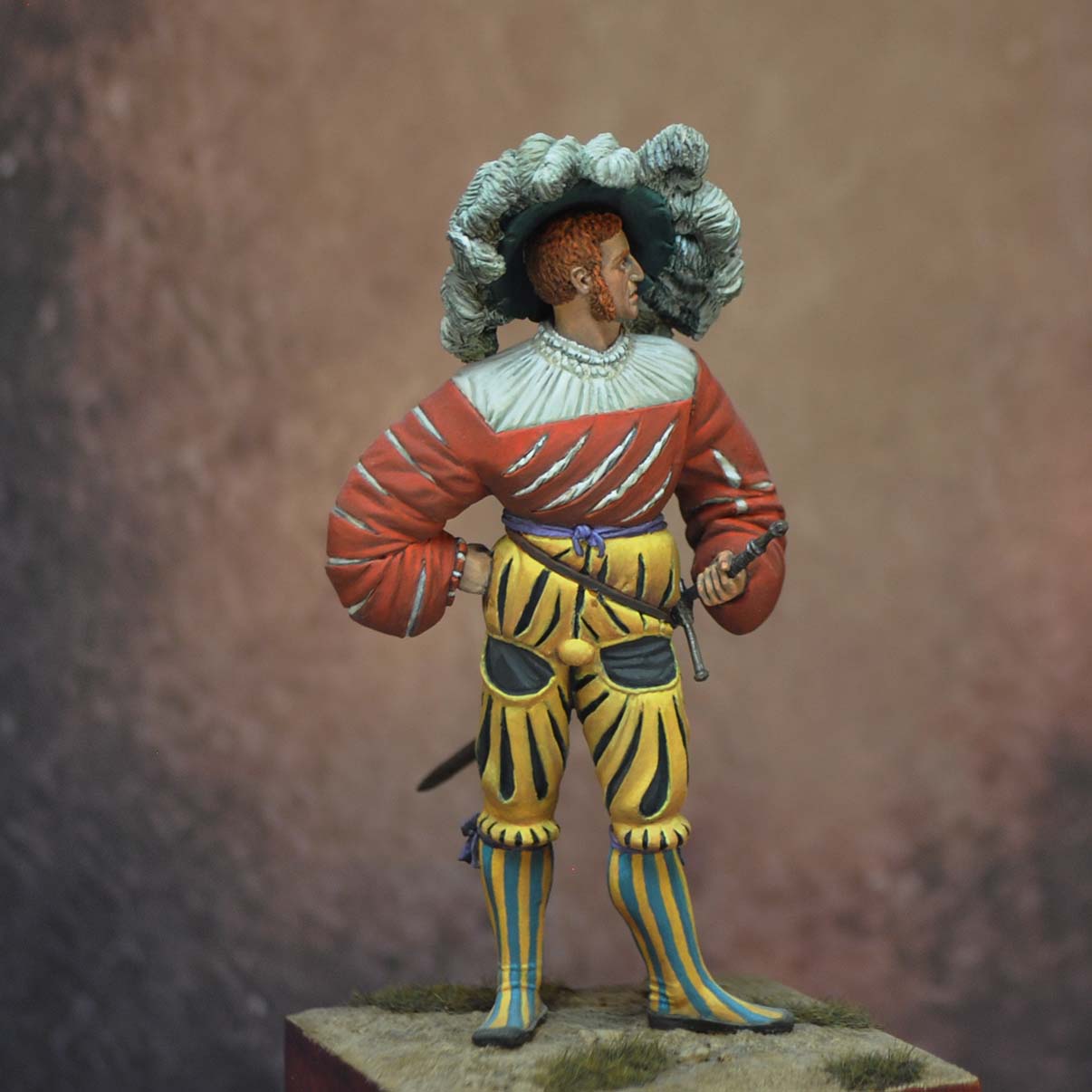 ART GIRONA 70mm Reisläufer 1529 figurine mercenaire suisse