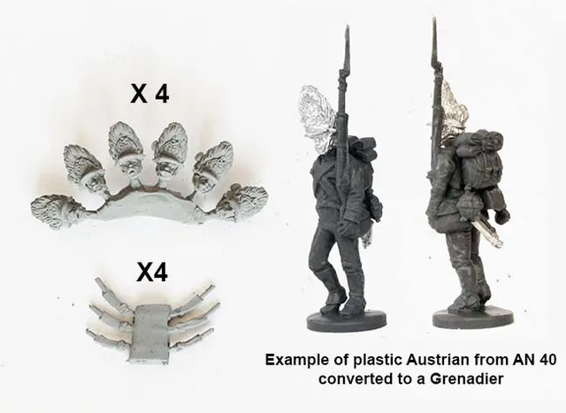 Perry Miniatures Napoleonic AN 60 grenadiers kit conversion plastique