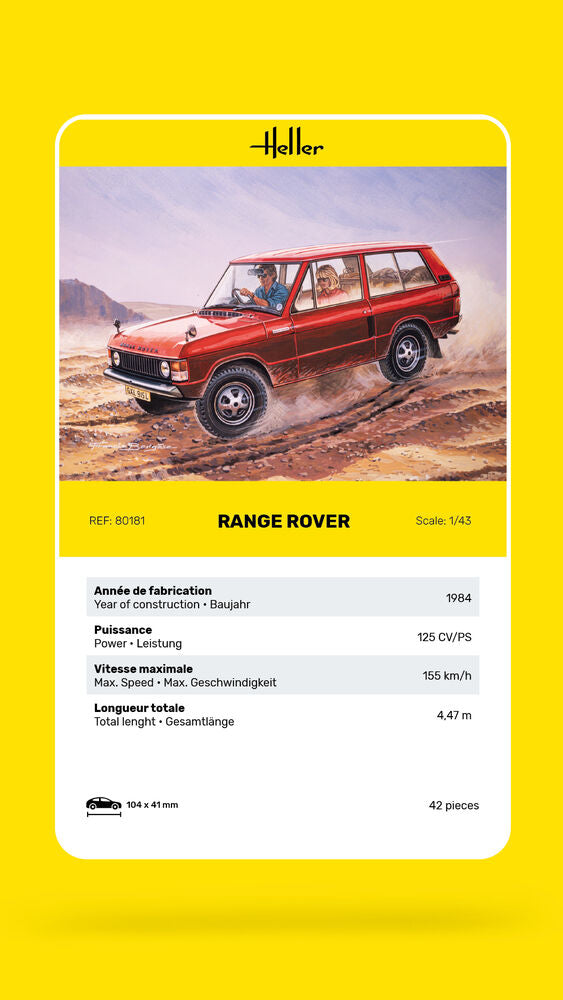 Heller Range Rover maquette voiture 1/43