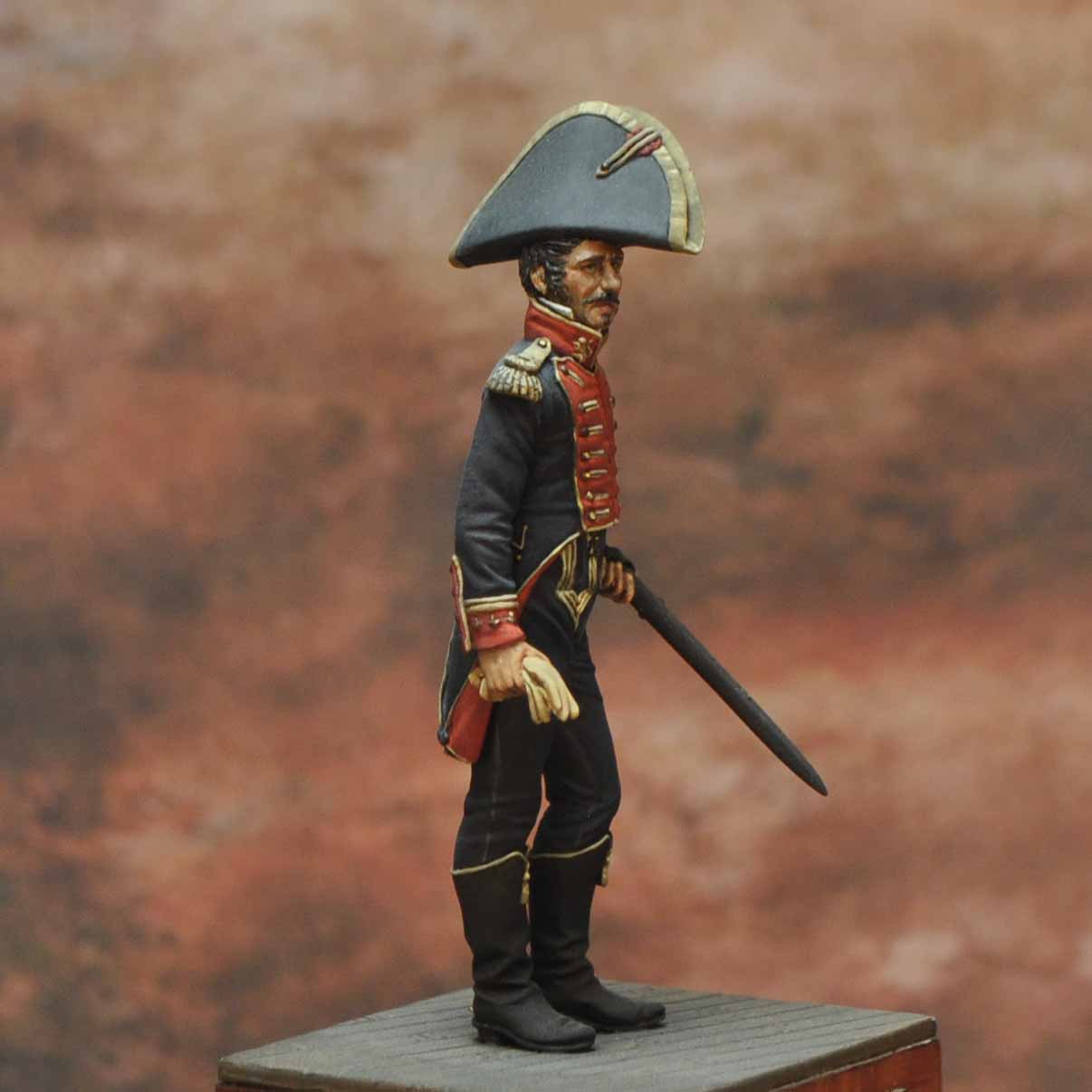 Art Girona Napoleonic Cavalry officer Hamburg 1807 figurine