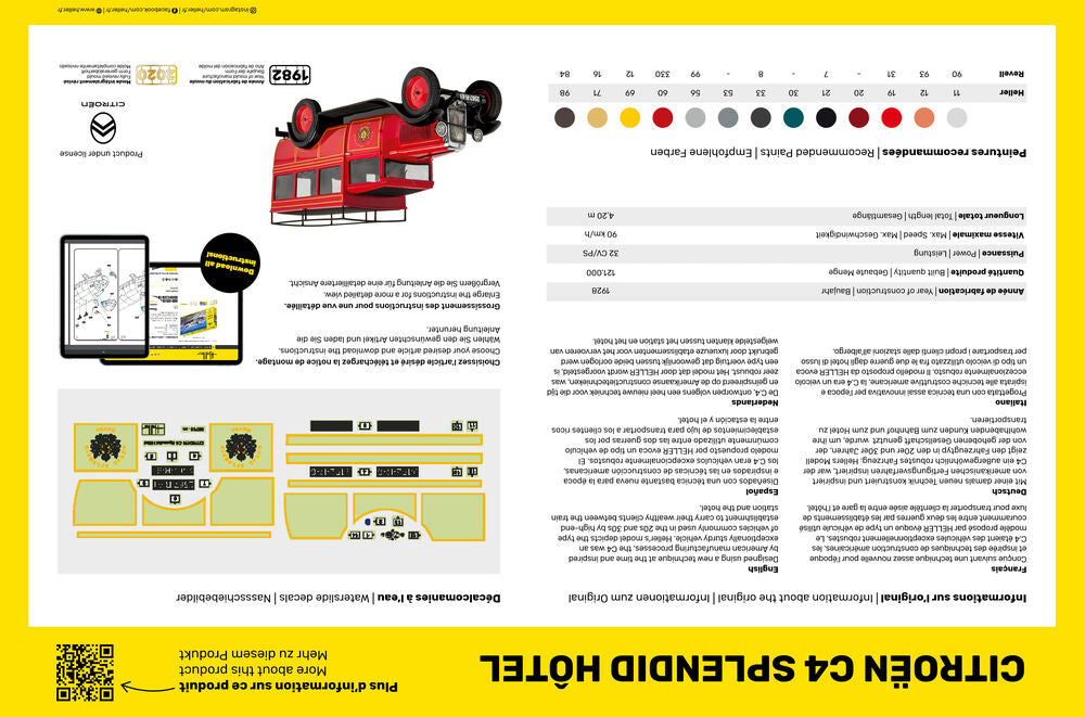 Heller Starter Kit Citroen C4 maquette voiture 1/24 hôtel