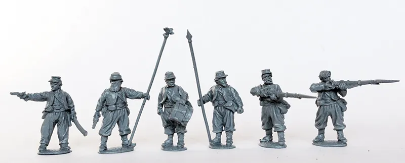 Perry Miniatures ACW64 Zouaves commandement képis figurines