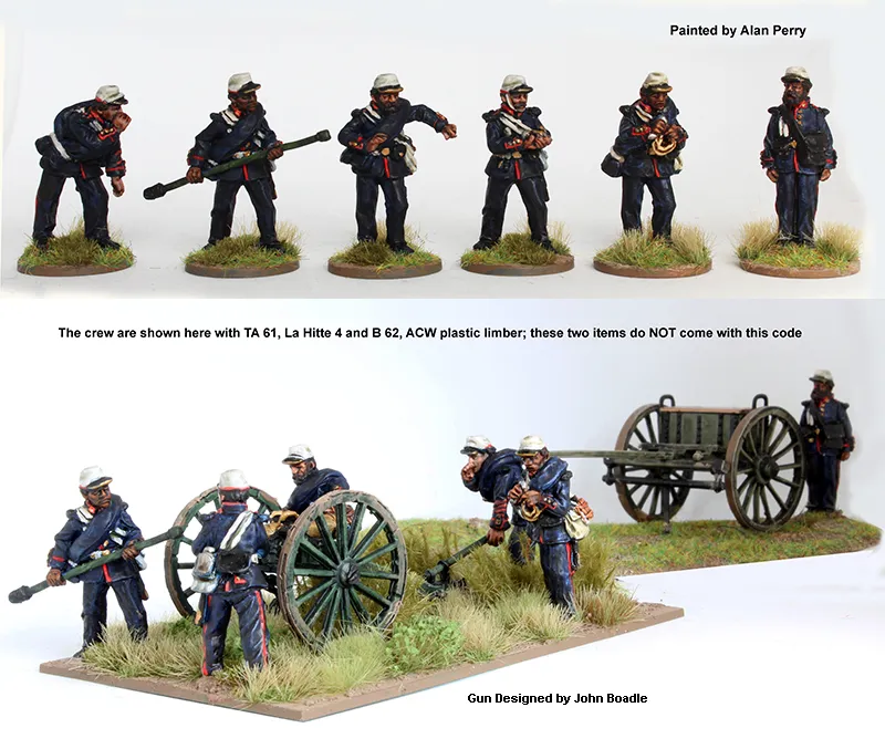 Perry Triple Alliance TA 60 Artillerie figurines 28mm six