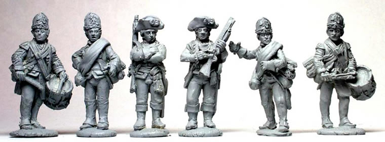Perry AWI AW93 Hesse-Cassel fusilier command figurine