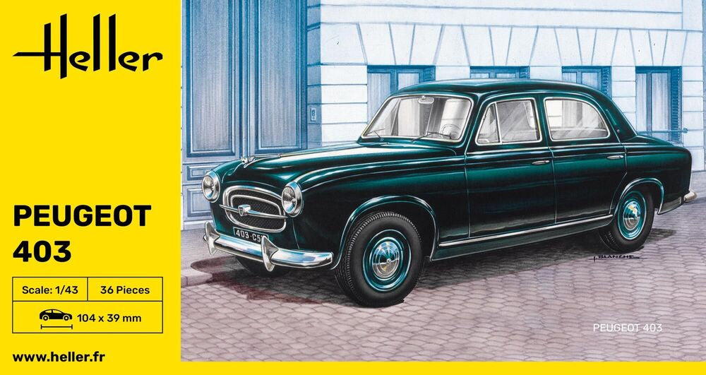 Heller Peugeot 403 1/43 maquette voiture française