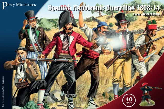 Perry Miniatures SPA 90 boîte 40 figurines guerrillas plastique
