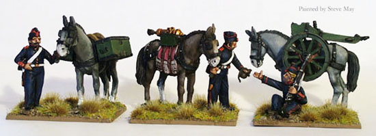 Perry Miniatures Carlist War ISA71 figurines mulets canon montagne