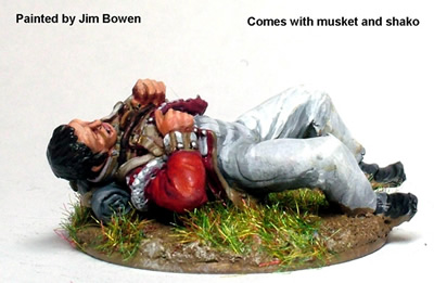 Perry Miniatures 40mm PE58 fantassin blessé couché