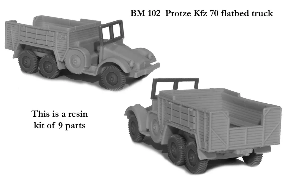Blitzkrieg Miniatures BM 102 Protze Kfz 70 camion 28mm