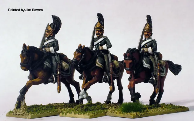 Perry Napoleonic RN 29 dragons russes figurines galop