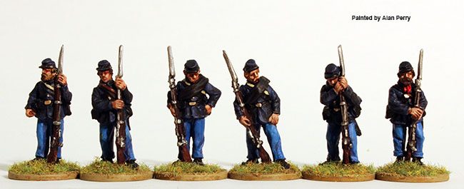 Perry ACW 78 Union Infantry figurines sack coats
