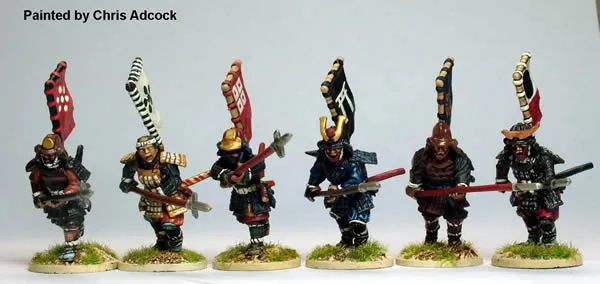 Perry Miniatures Samurai 1550-1615 SAM21 figurines yari charge