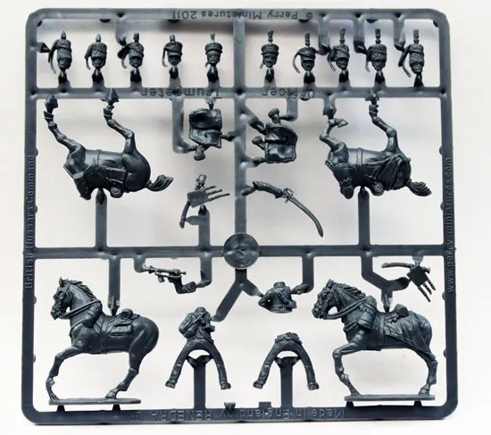 Perry B25 figurines commandement hussards britanniques grappe