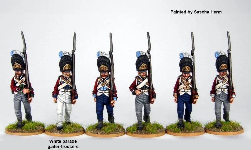 Perry Miniatures DAN 9 grenadiers danois marche figurines 1808-13